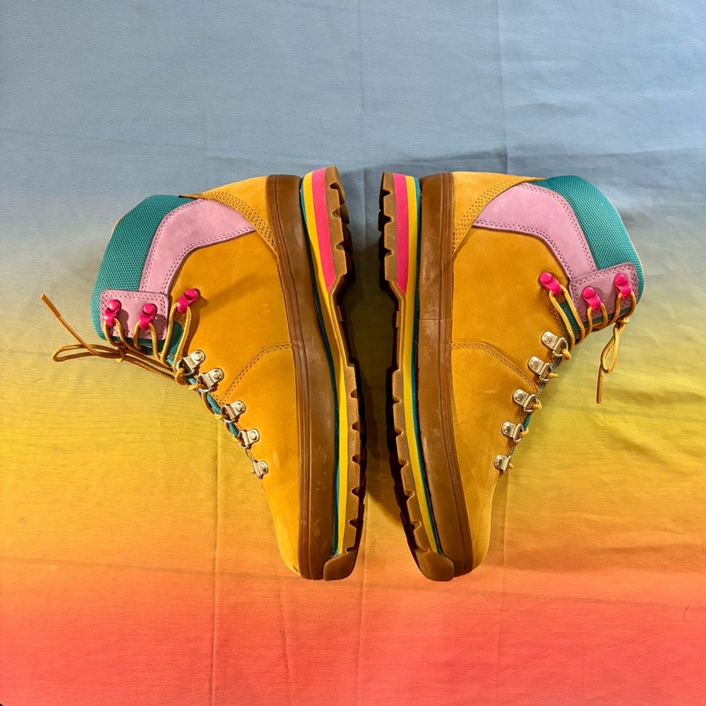 Timberland Euro Waterproof Hiker Boot In Wheat Nubuck Leather Size 10 Womenโs ๐ - Picture 9 of 16